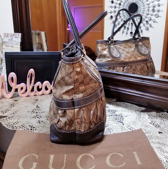 Auth Gucci Handbag Browns - Picture 2 of 8